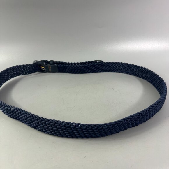 Maus & Hoffman Handbraided Elastic Belt – Navy Blue, Size 95/38 - Picture 4 of 10